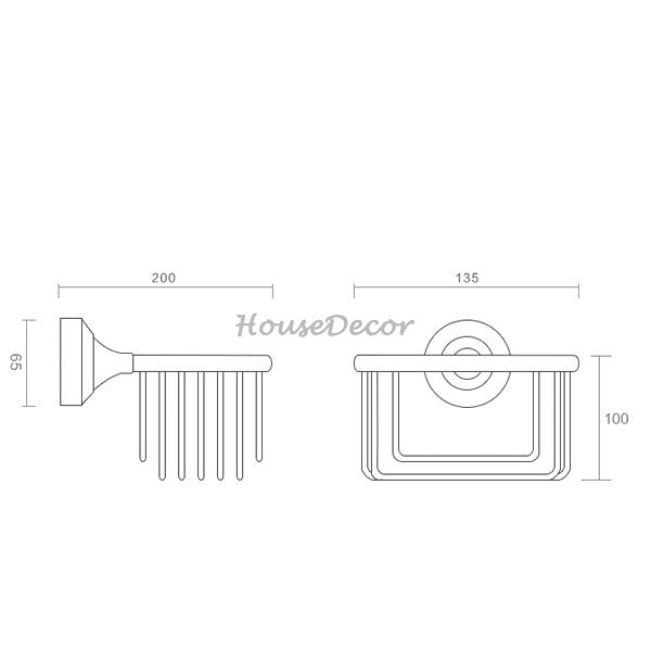 Modern Ceramic toilet paper holder detailed product view detail view