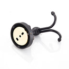 Black Brass robe hook detailed product view additional view