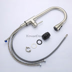 Modern Stainless Steel kitchen sink mixer tap pull out spray additional view