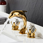 Modern bath shower mixer tap 3 hole installation main view