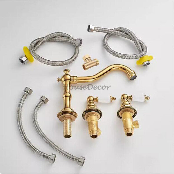 Modern Ceramic bath shower mixer tap deck mounted design additional view