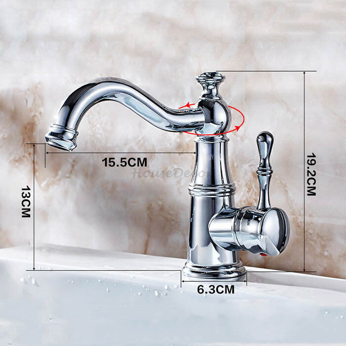 Modern bath shower mixer tap swivel spout additional view