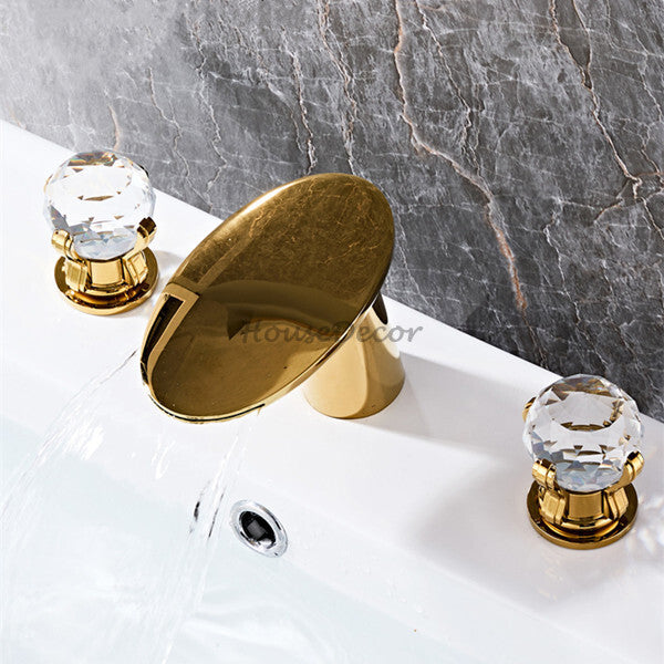 Modern bath shower mixer tap waterfall spout additional view