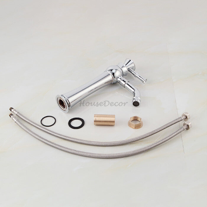 Chrome bath shower mixer tap swivel spout additional view