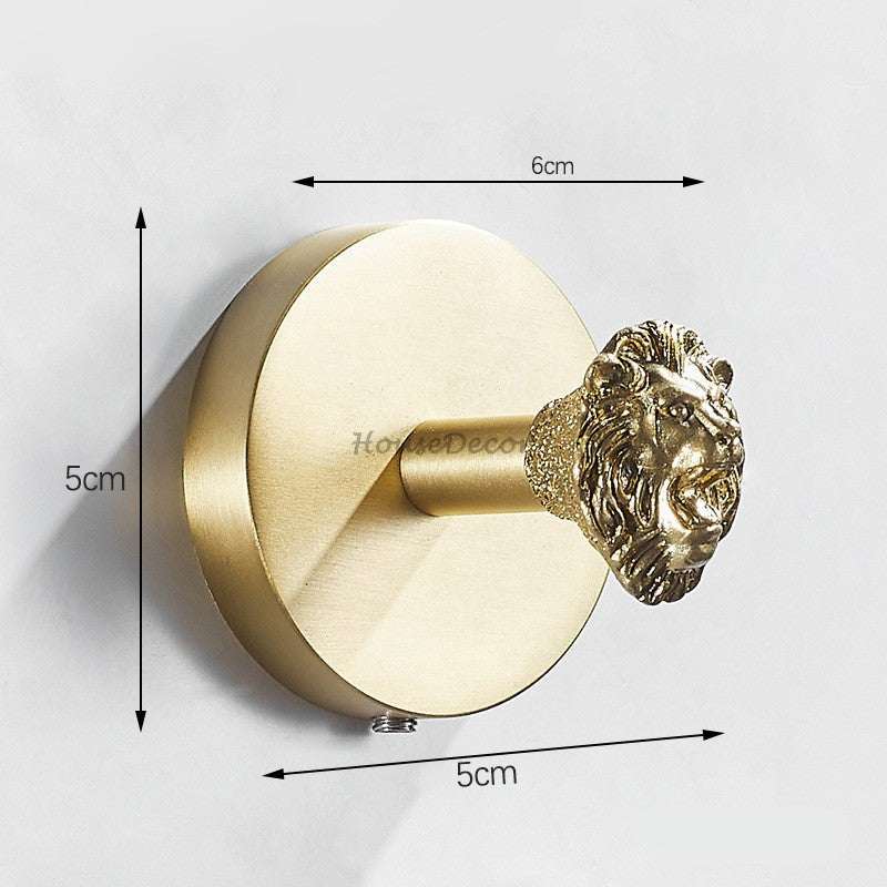 Brass robe hook wall mounted design additional view