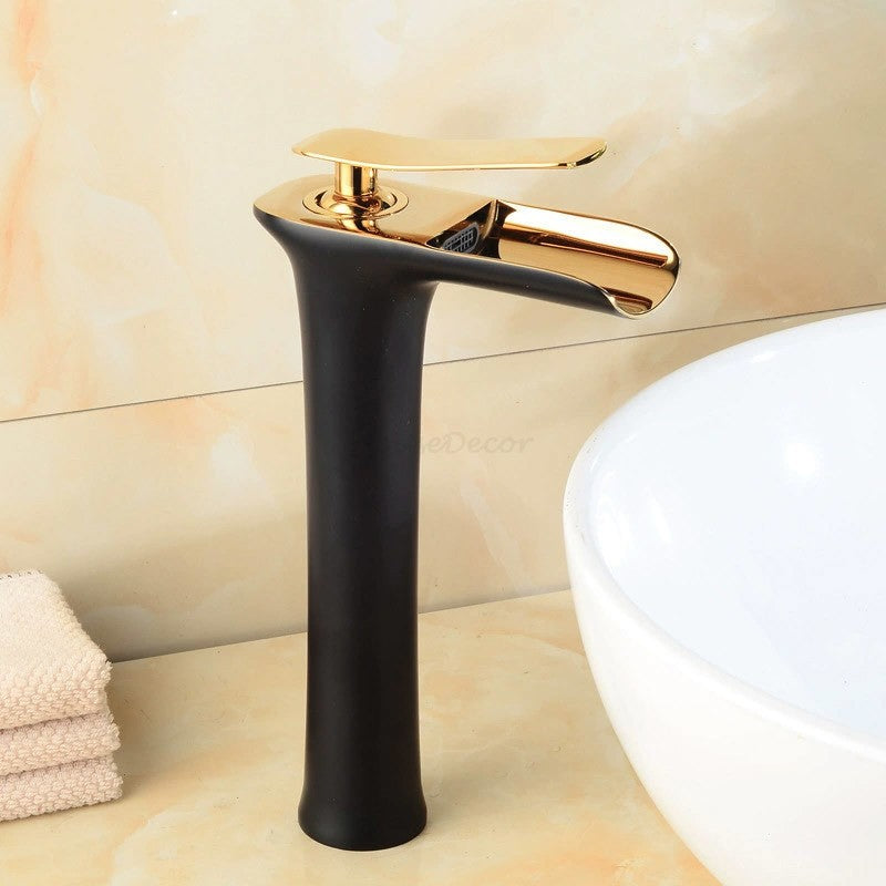 Modern bath shower mixer tap waterfall spout additional view