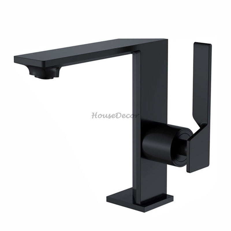 Modern bath shower mixer tap single lever control detail view