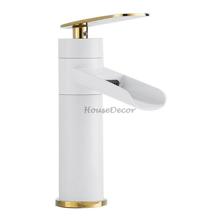 Modern bath shower mixer tap waterfall spout additional view