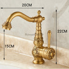 Modern Brass bathroom basin mixer tap detailed product view additional view