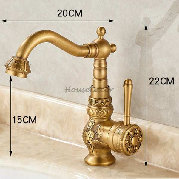 Modern Brass bathroom basin mixer tap detailed product view additional view