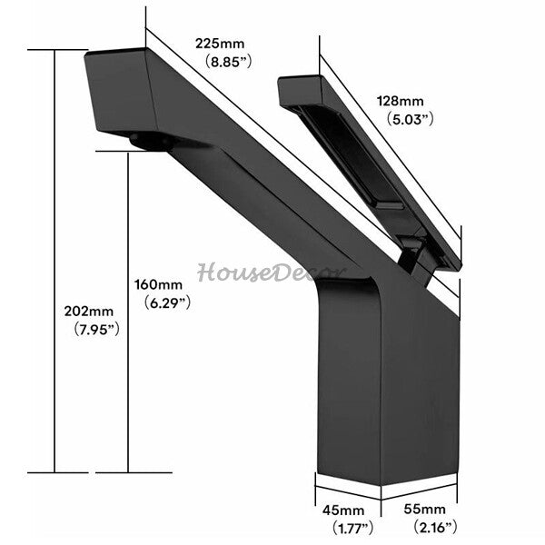 Modern bath shower mixer tap single lever control additional view