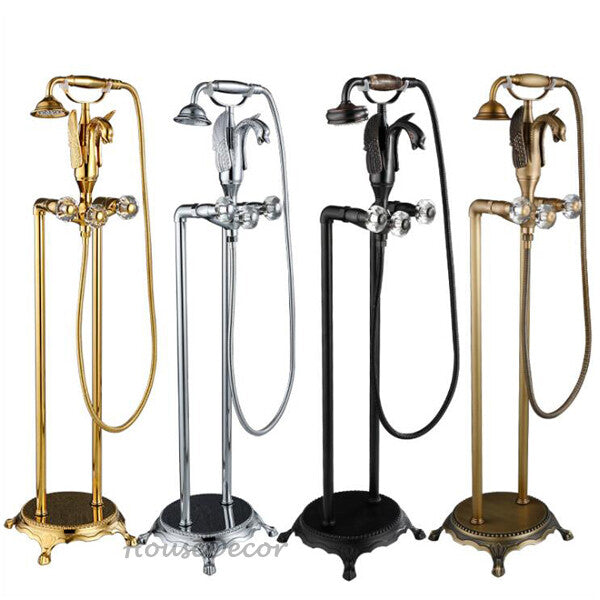 Modern bath shower mixer tap floor mounted design additional view