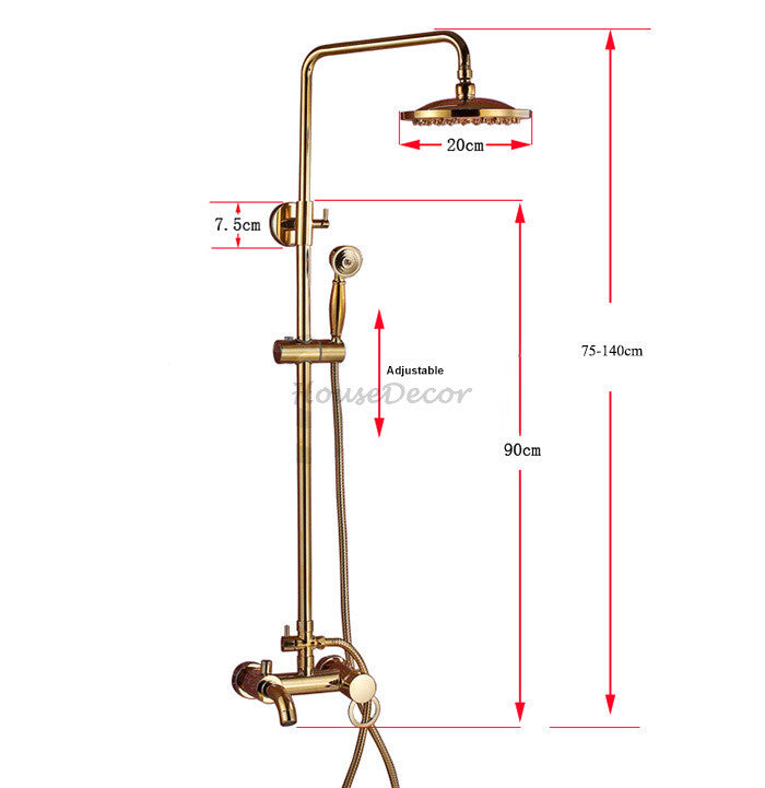 Polished Brass bath shower mixer tap detailed product view detail view