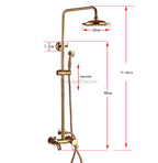 Polished Brass bath shower mixer tap detailed product view detail view
