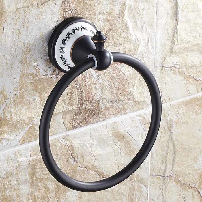 Modern Ceramic towel ring wall mounted design main view