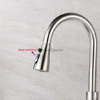Modern Stainless Steel kitchen sink mixer tap pull out spray additional view