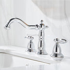 Modern bath shower mixer tap deck mounted design detail view