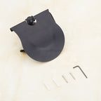 Black Brass toilet paper holder wall mounted design detail view