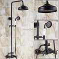 Black bath shower mixer tap wall mounted design main view