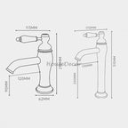 Modern Brass bath shower mixer tap single lever control additional view