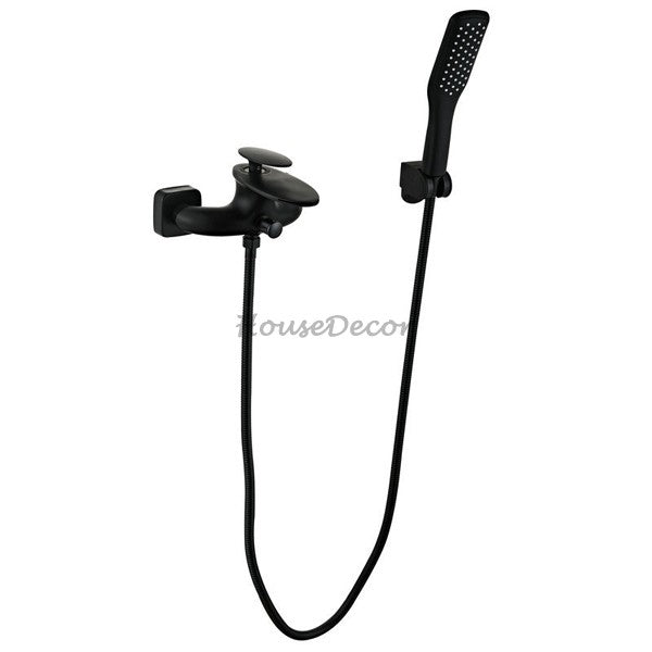 Modern bath shower mixer tap waterfall spout main view