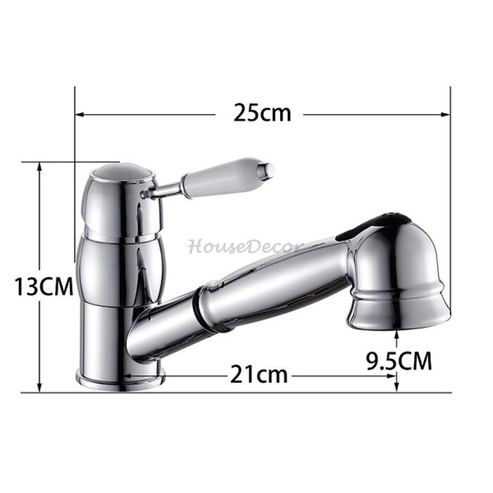 Modern Ceramic kitchen sink mixer tap pull out spray additional view