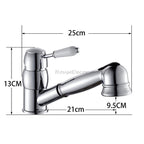 Modern Ceramic kitchen sink mixer tap pull out spray additional view