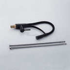Black Brass kitchen sink mixer tap swivel spout additional view