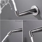 Modern Brass bath shower mixer tap swivel spout additional view