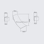 Modern bath shower mixer tap waterfall spout additional view