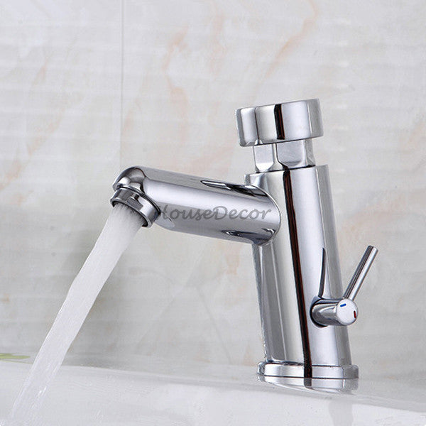Modern bathroom basin mixer tap detailed product view detail view