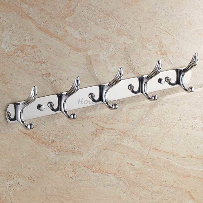 Modern towel rack wall mounted design detail view