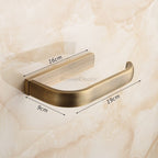 Antique Brass toilet paper holder wall mounted design detail view