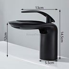 Modern bath shower mixer tap waterfall spout additional view