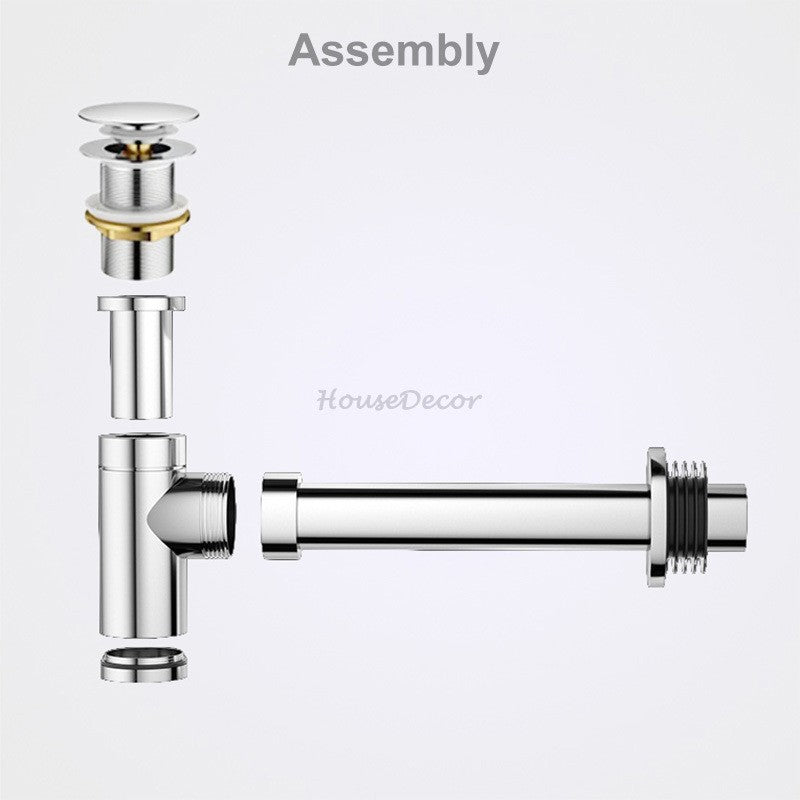 Modern basin bottle trap detailed product view additional view