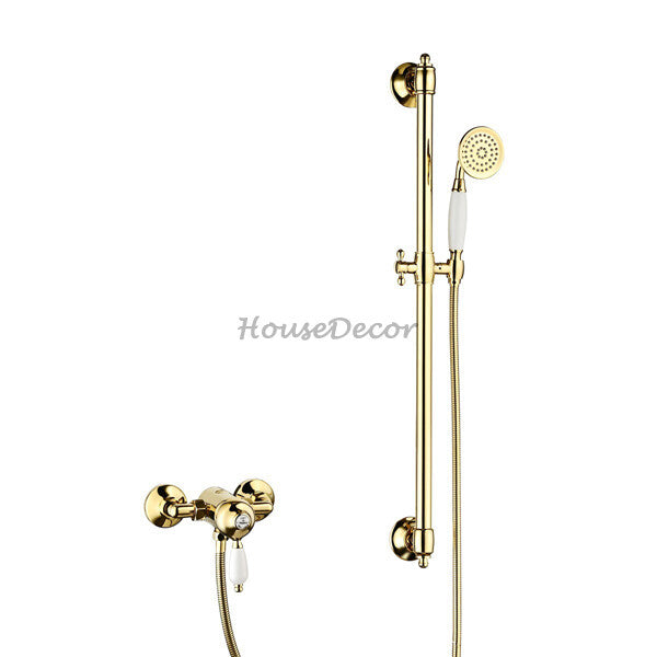 Modern Brass shower head handheld shower set main view