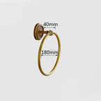 Antique Brass toilet paper holder detailed product view additional view
