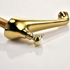 Brass bathroom basin mixer tap dual handle control additional view
