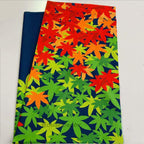 Green Fabric doorway curtain room divider design detail view
