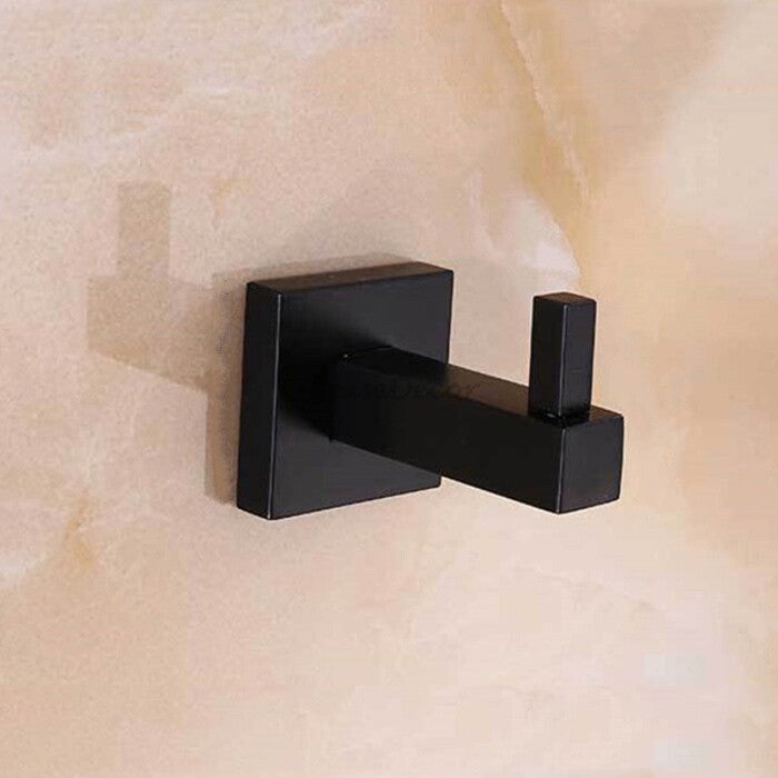 Black robe hook wall mounted design main view