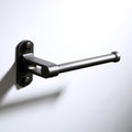 Black toilet paper holder wall mounted design main view
