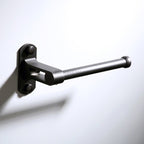 Black toilet paper holder wall mounted design main view