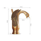 Antique Brass bath shower mixer tap deck mounted design detail view