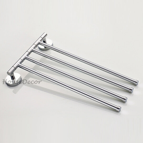 Chrome towel rack swivel spout additional view