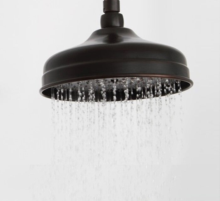 Black Brass shower head detailed product view main view