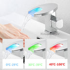 Modern bath shower mixer tap waterfall spout additional view