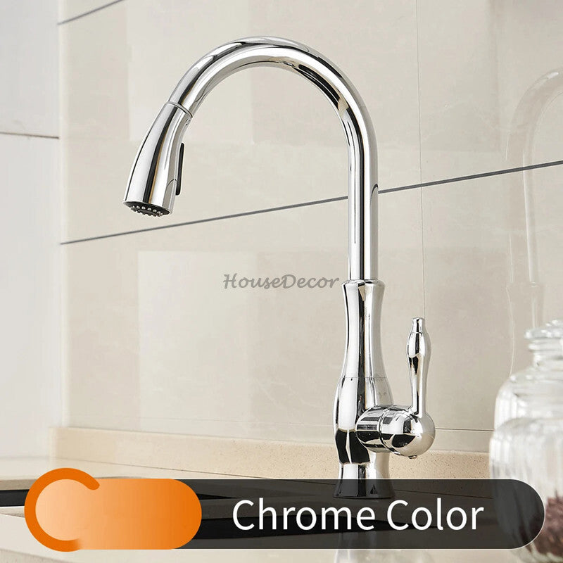 Modern kitchen sink mixer tap pull out spray additional view