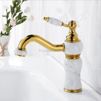 Brass bath shower mixer tap single lever control detail view