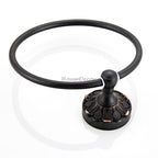 Black towel ring wall mounted design additional view