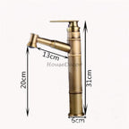 Antique Brass bathroom basin mixer tap pull out spray additional view